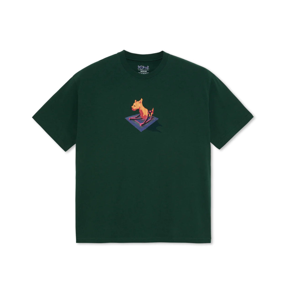 Polar Dog T-Shirt in Dark Green - Goodnews Skateshop