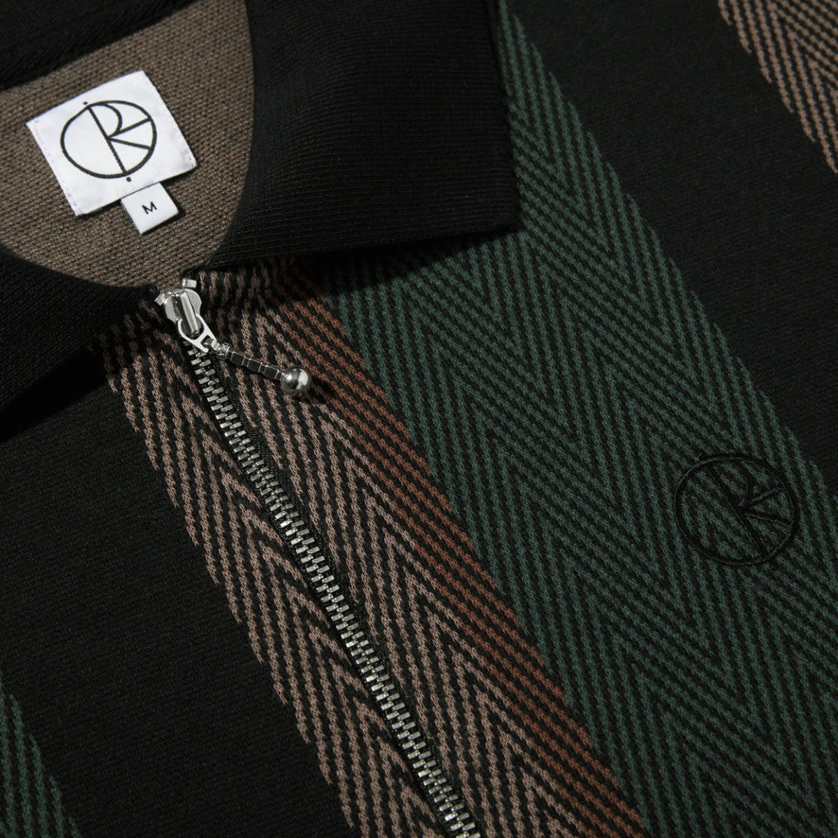 Polar Jacques Polo Shirt in Black Salmon - Goodnews Skateshop