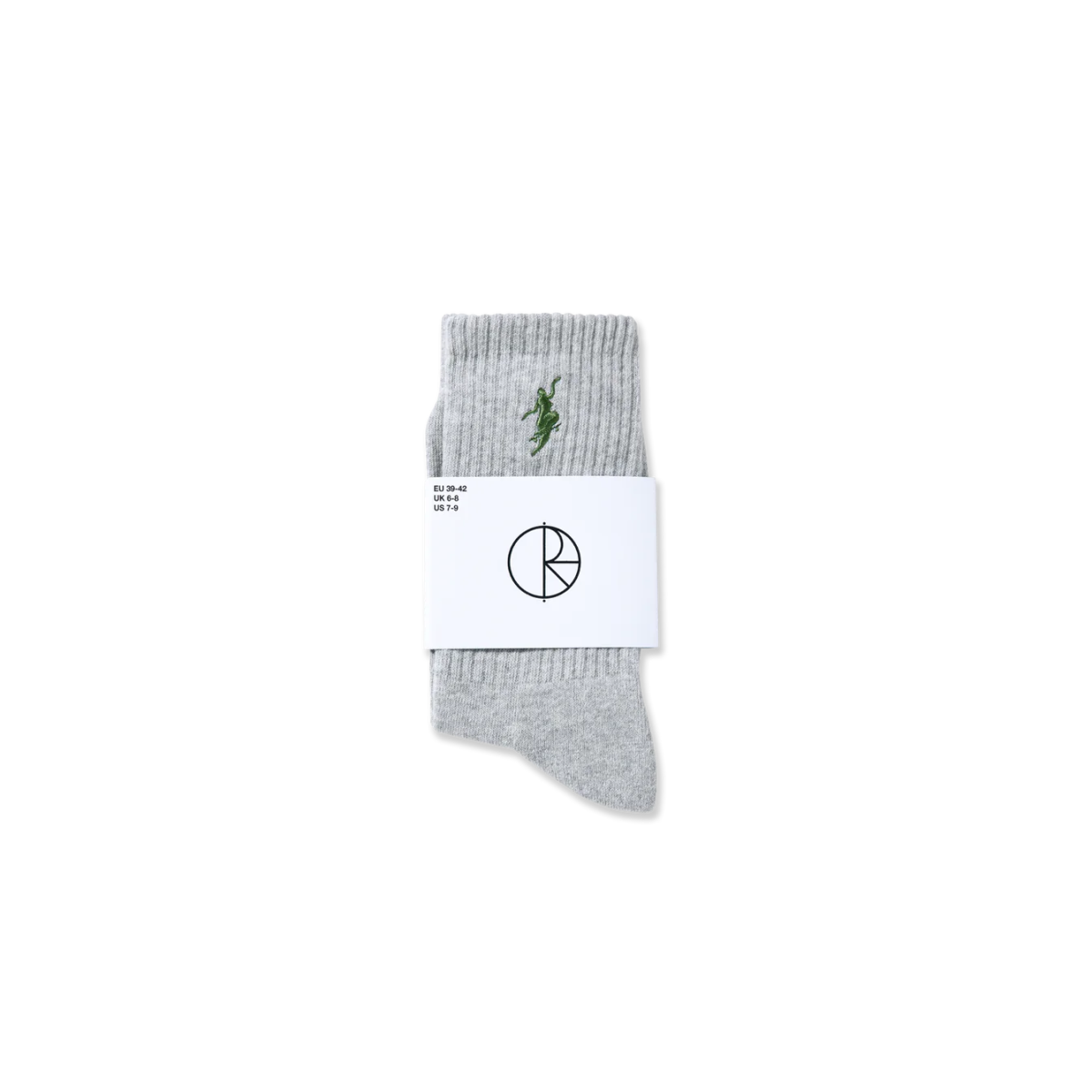 Polar No Comply Socks in Heather/Green - Goodnews Skateshop