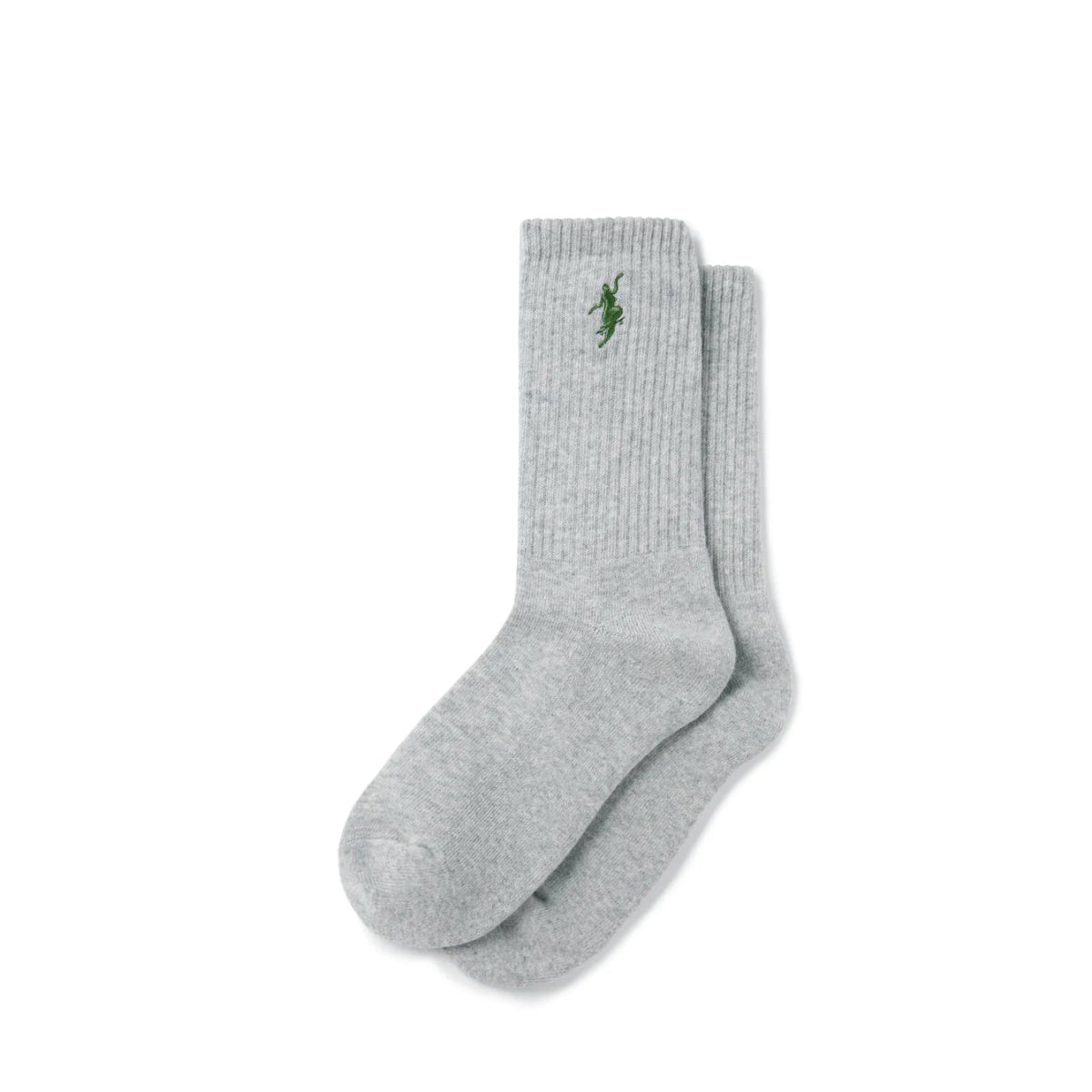 Polar No Comply Socks in Heather/Green - Goodnews Skateshop