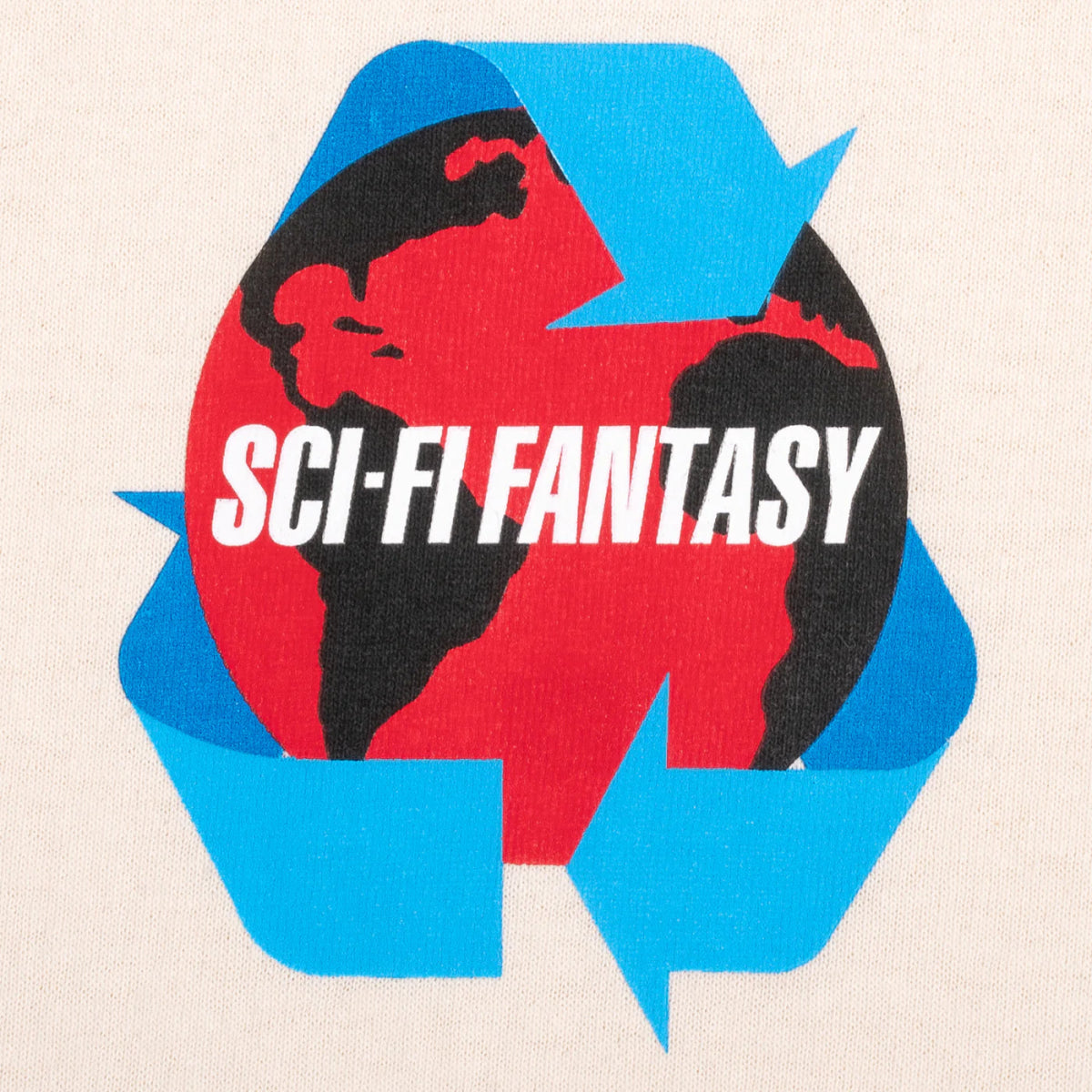 Sci-Fi Fantasy Recycle T-Shirt in Natural - Goodnews Skateshop