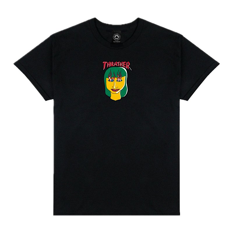 Thrasher Talk Shit T-Shirt in Black - Goodnews Skateshop