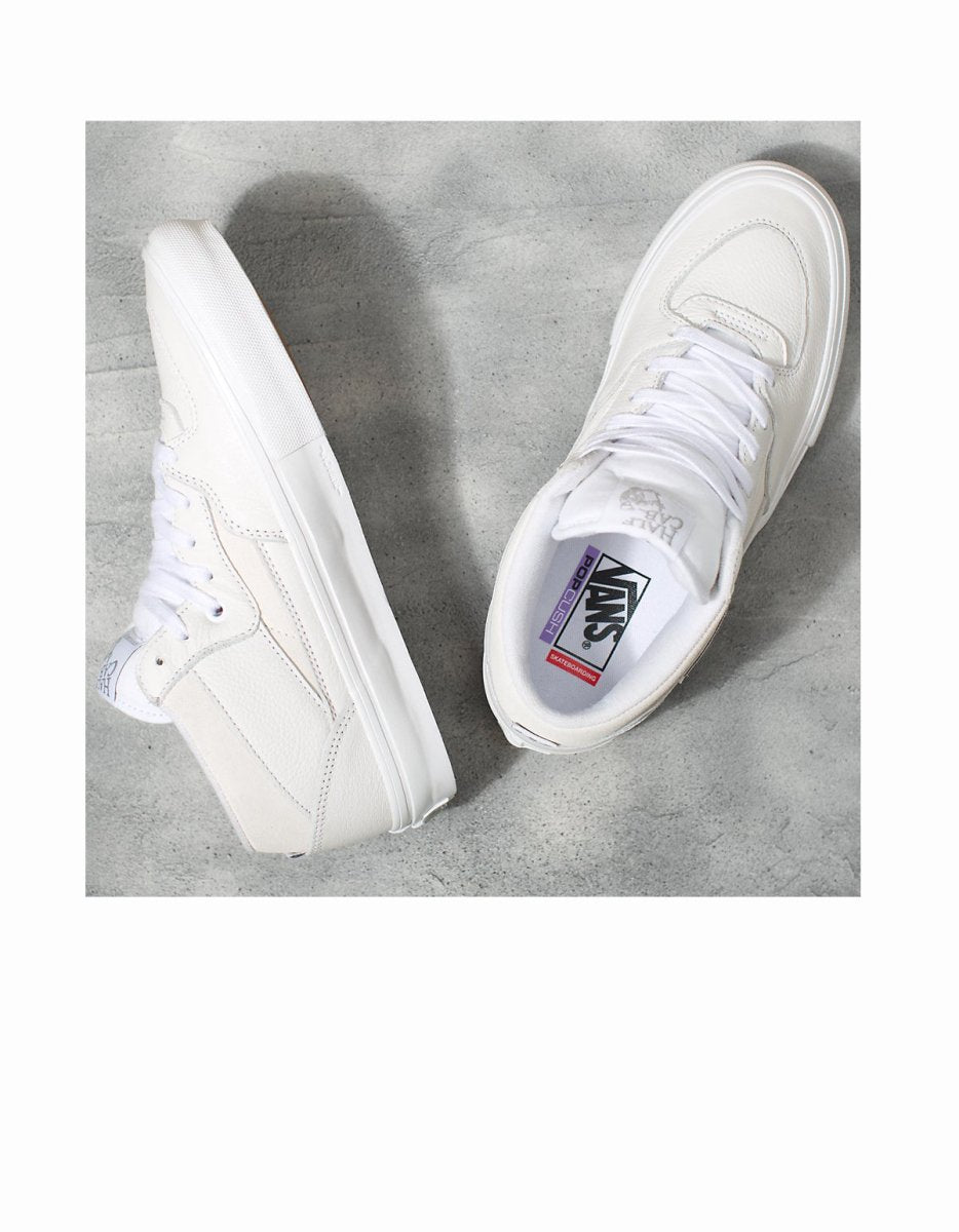 Vans Skate Half Cab in White/White - Goodnews Skateshop