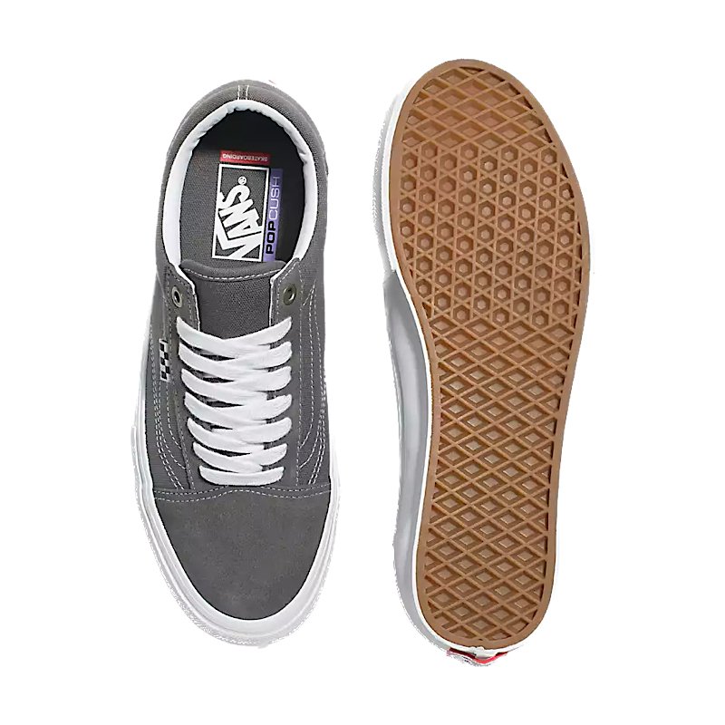 Vans Skate Old Skool in Pewter White - Goodnews Skateshop