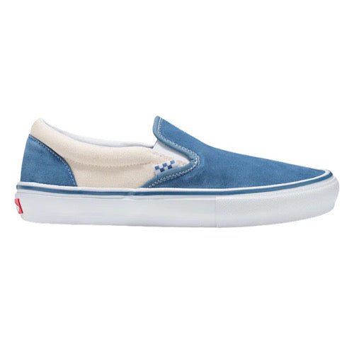 Vans Skate Slip-On Cream Light Navy - Goodnews Skateshop