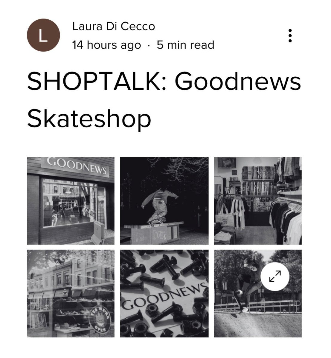 Canada Skateboard Shoptalk - Goodnews - Goodnews Skateshop