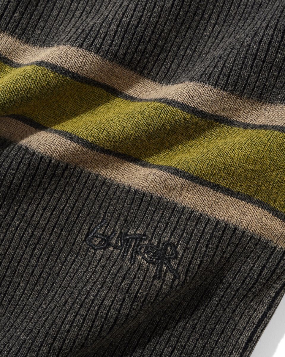 Butter Goods Break Knit Sweater in Washed Black