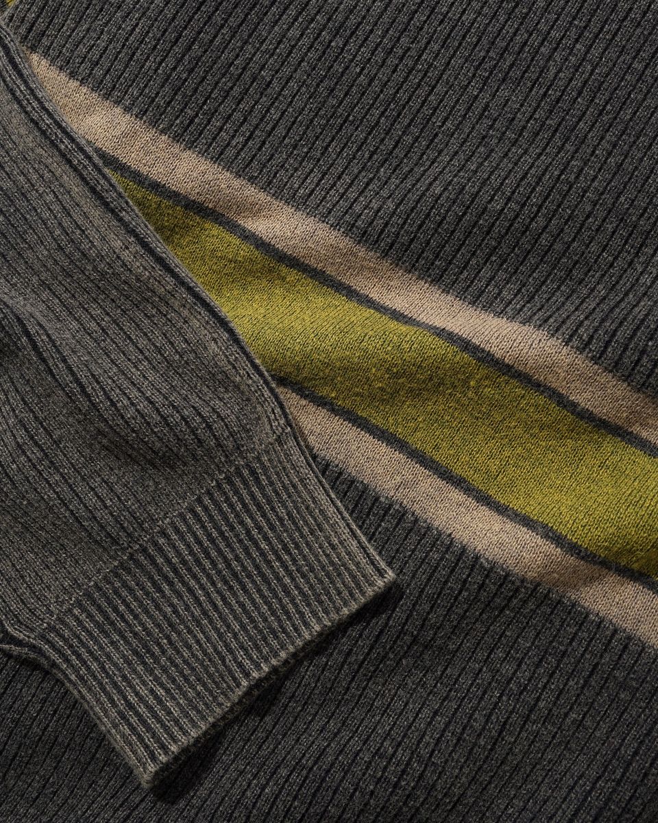 Butter Goods Break Knit Sweater in Washed Black