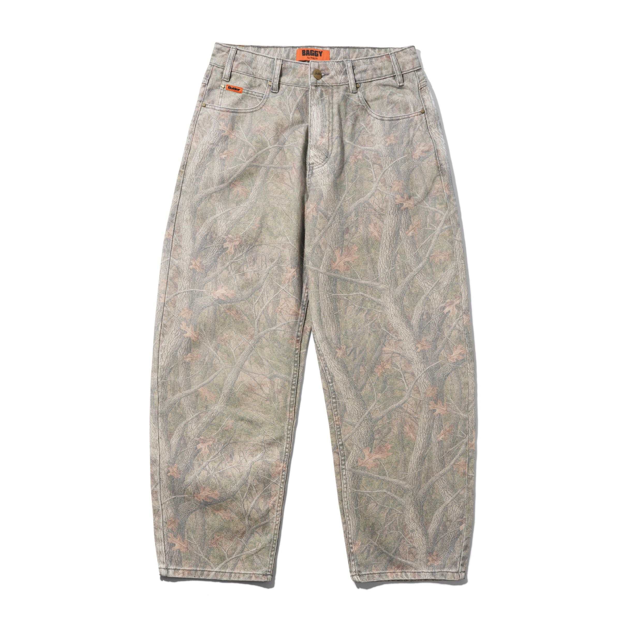 Butter Goods Baggy Denim Jeans in Forest Camo