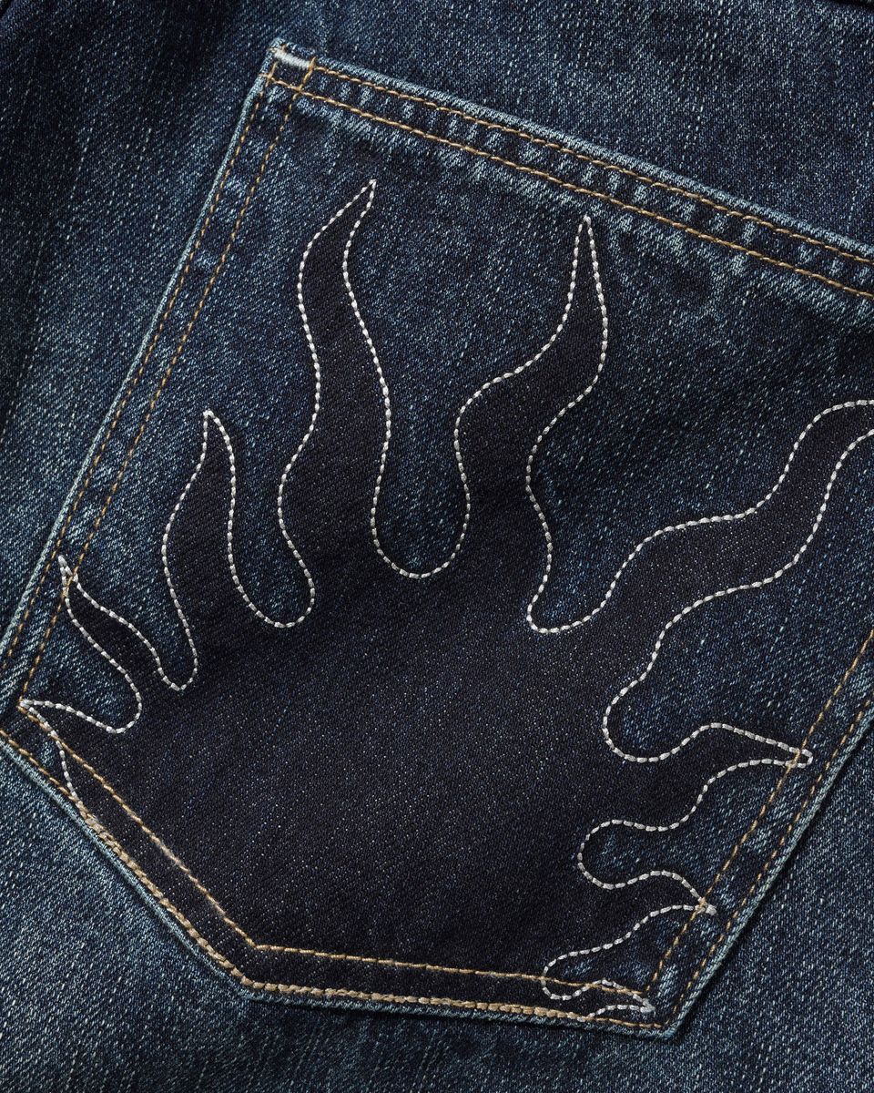 Butter Goods Solar Fade Denim Jeans in Blue Tint Ripple