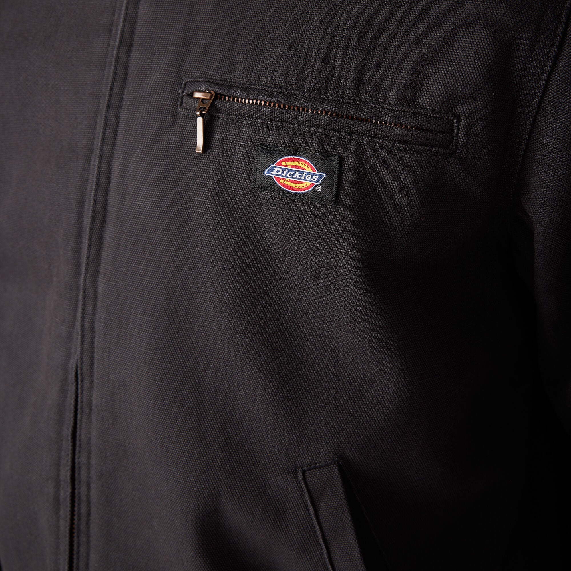 Dickies Blanket Lined Duck Canvas Jacket in Black