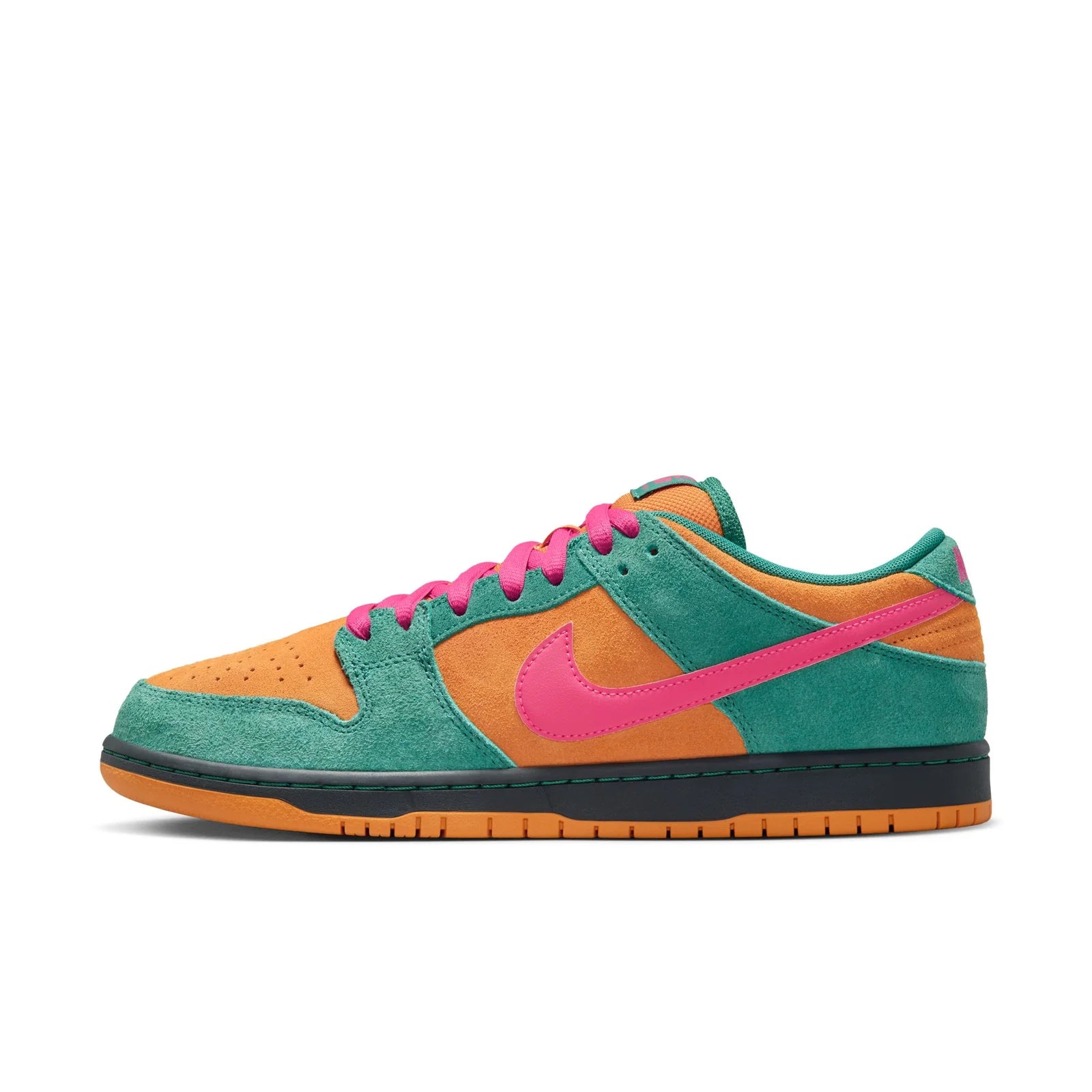 Nike SB Dunk Low Pro in Green Noise/Watermelon-Light Curry