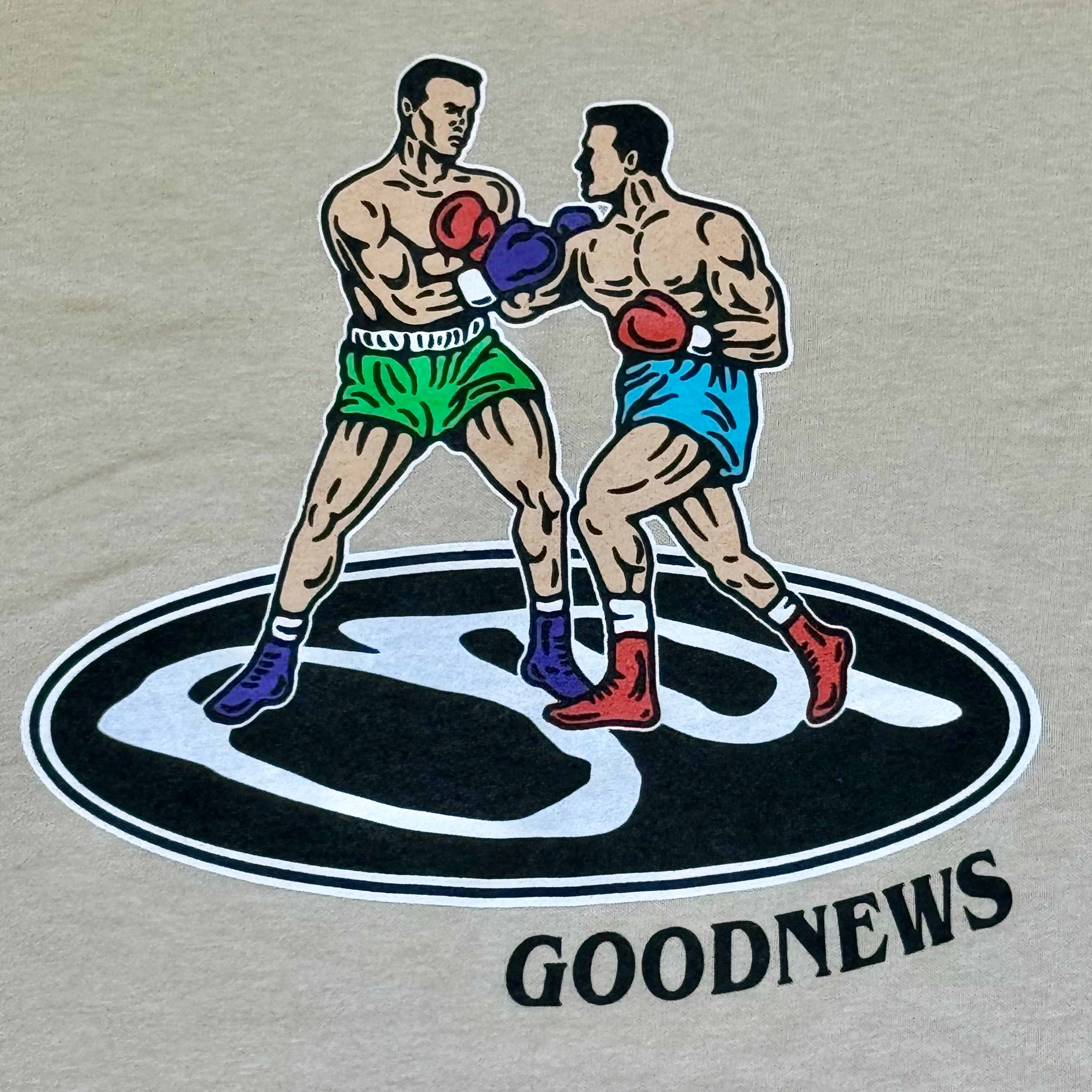 Goodnews Boxing T-Shirt in Sand
