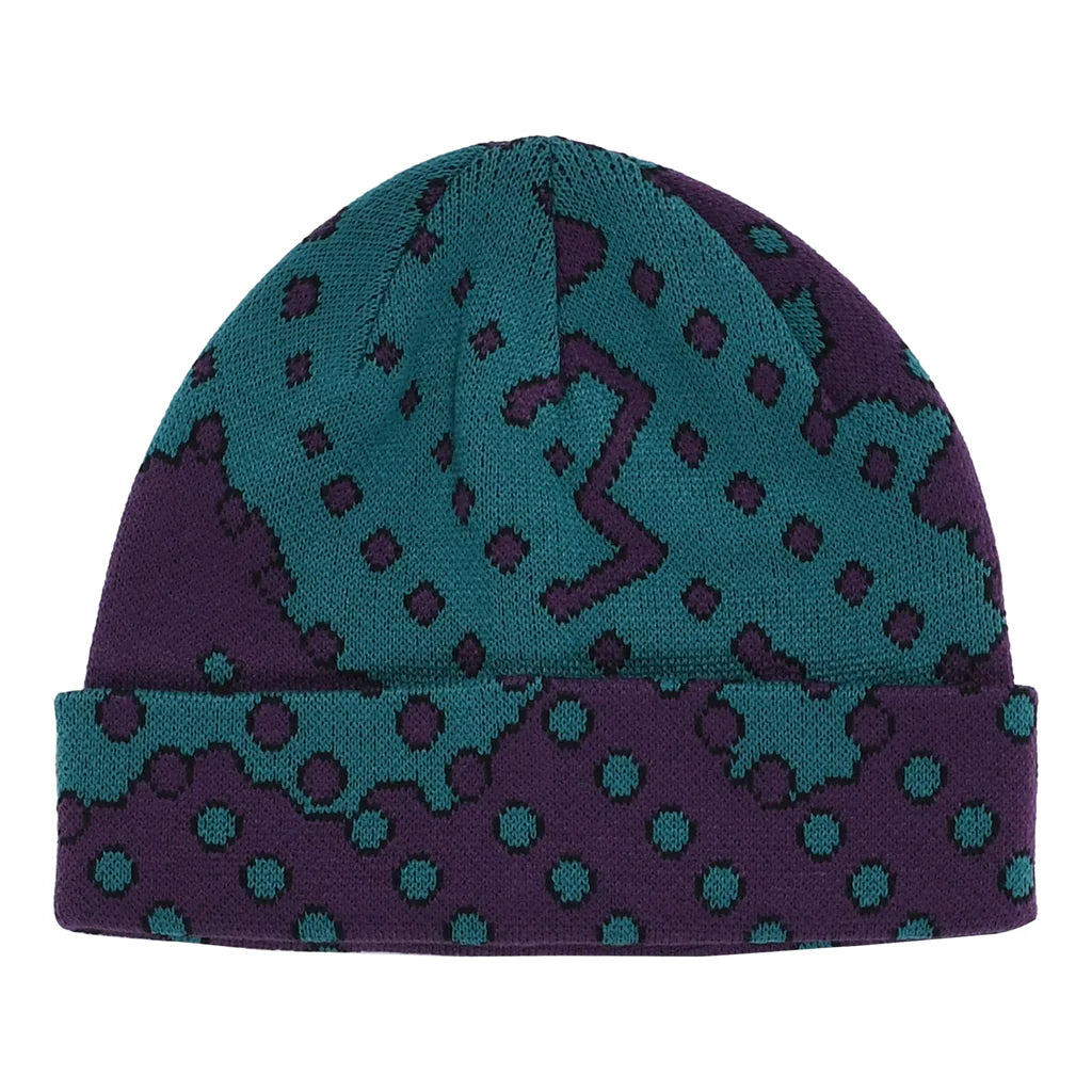 Quasi Dither Beanie in Eggplant