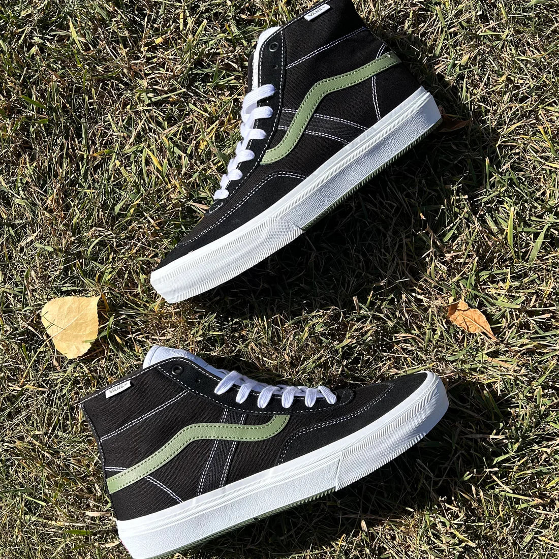 Vans Skate Crockett High in Black/Green