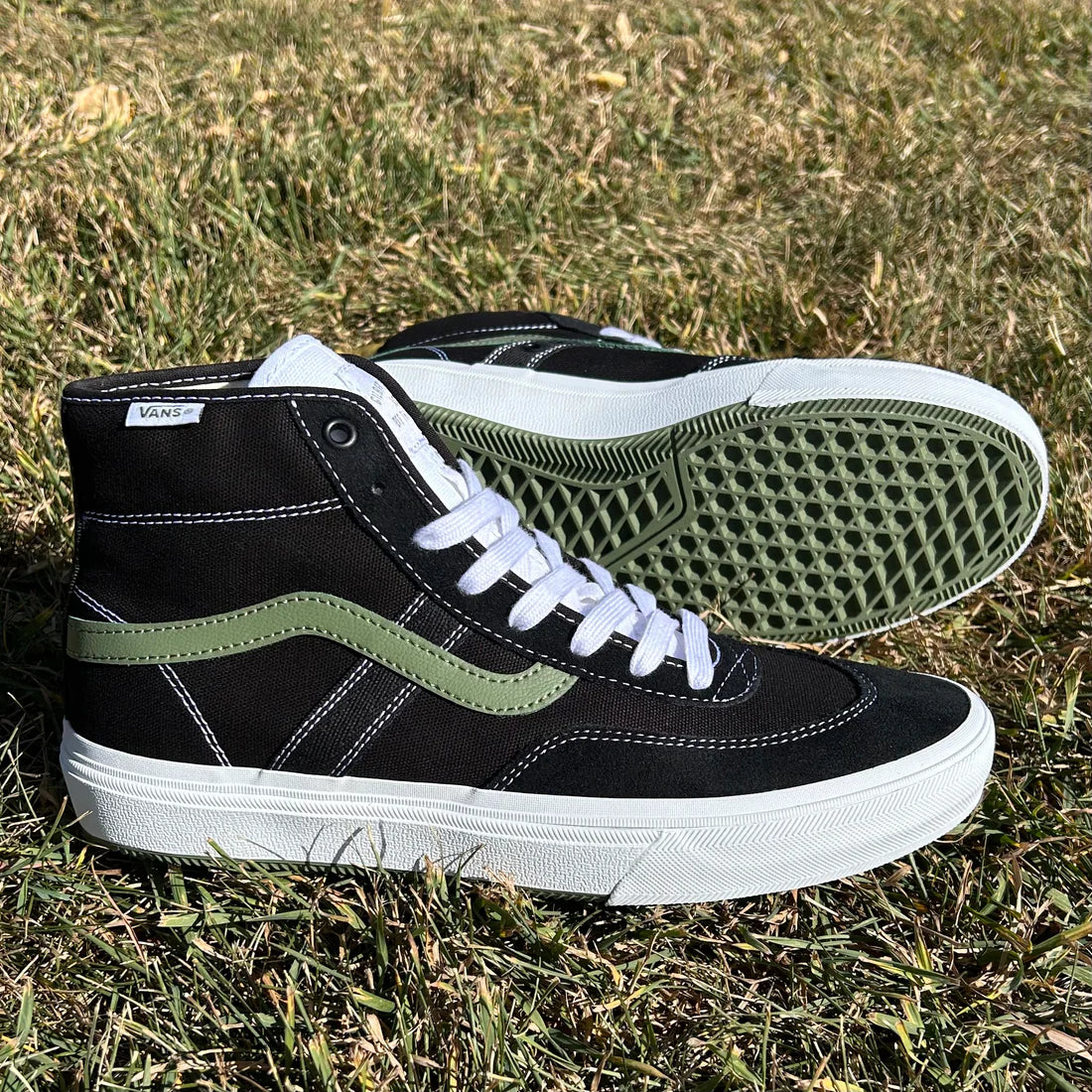 Vans Skate Crockett High in Black/Green