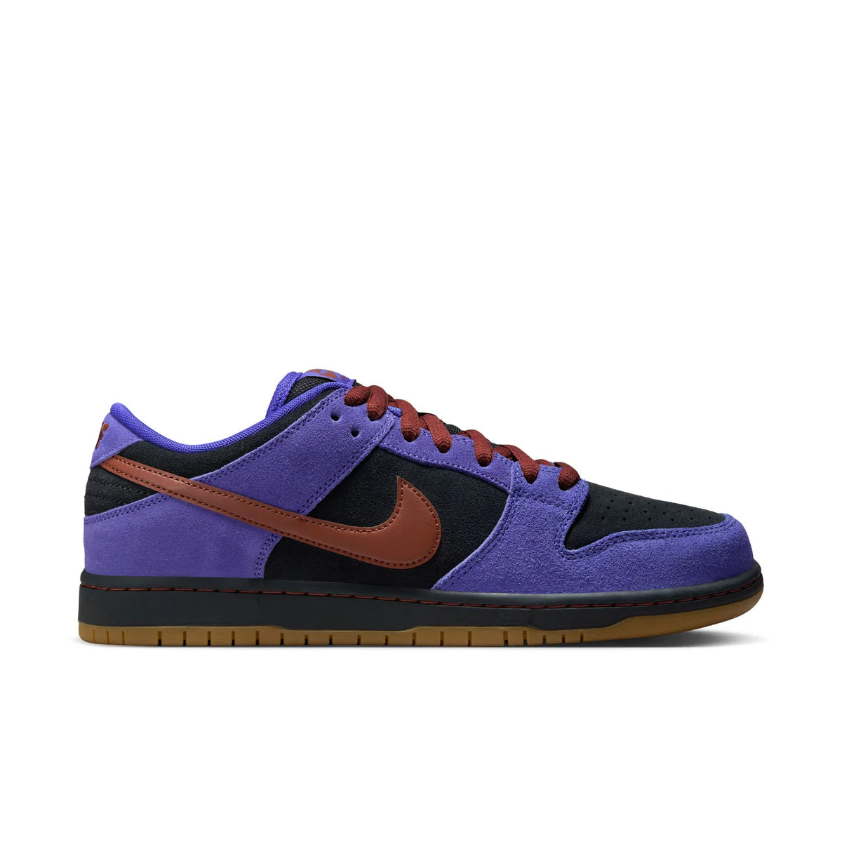 Nike SB Dunk Low Pro in Persian Violet/Cinnamon-Off Noir