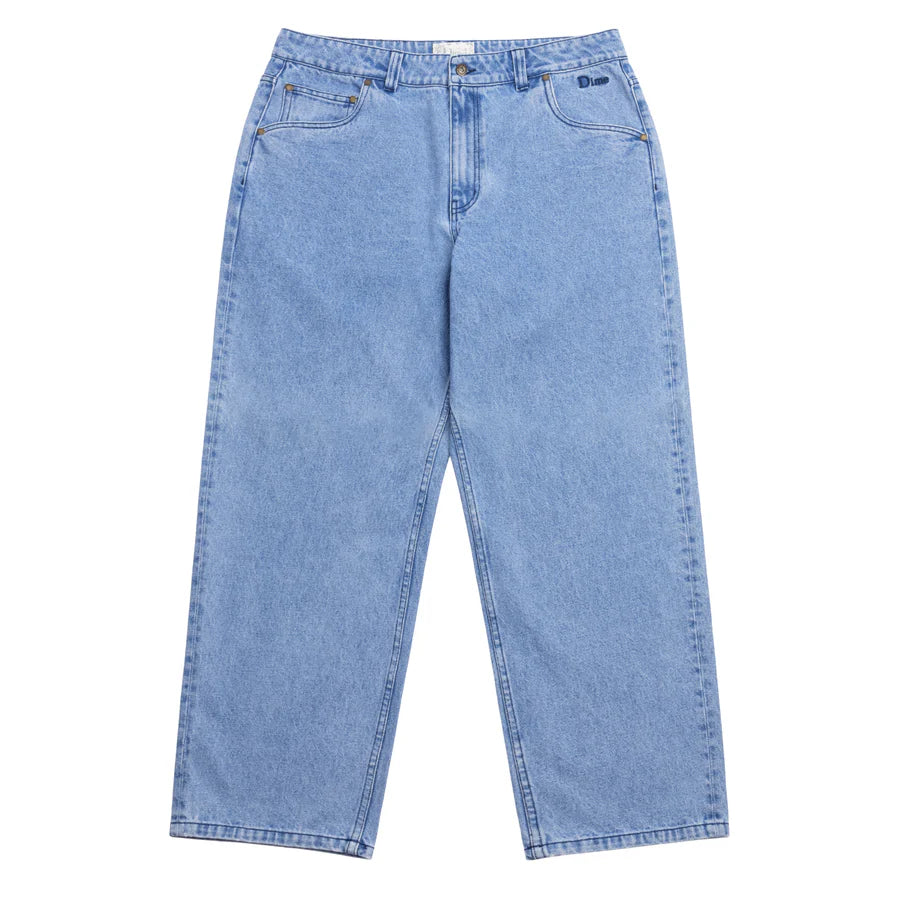 Dime Classic Relaxed Denim Pants in Blue Washed