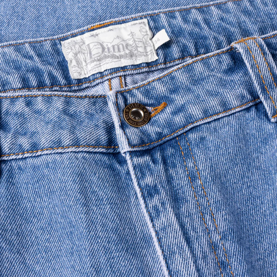 Dime Classic Relaxed Denim Pants in Blue Washed