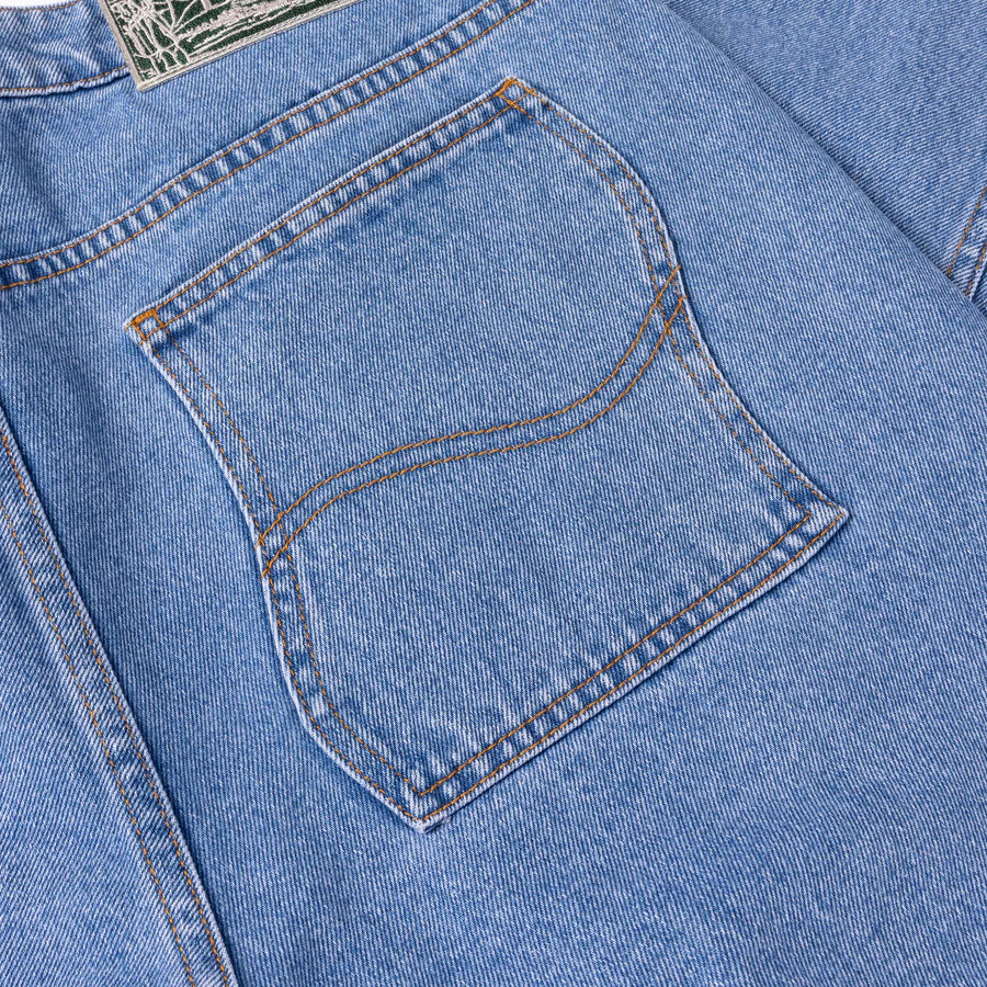 Dime Classic Relaxed Denim Pants in Blue Washed