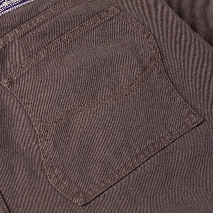 Dime Classic Baggy Denim Pants in Brown Washed