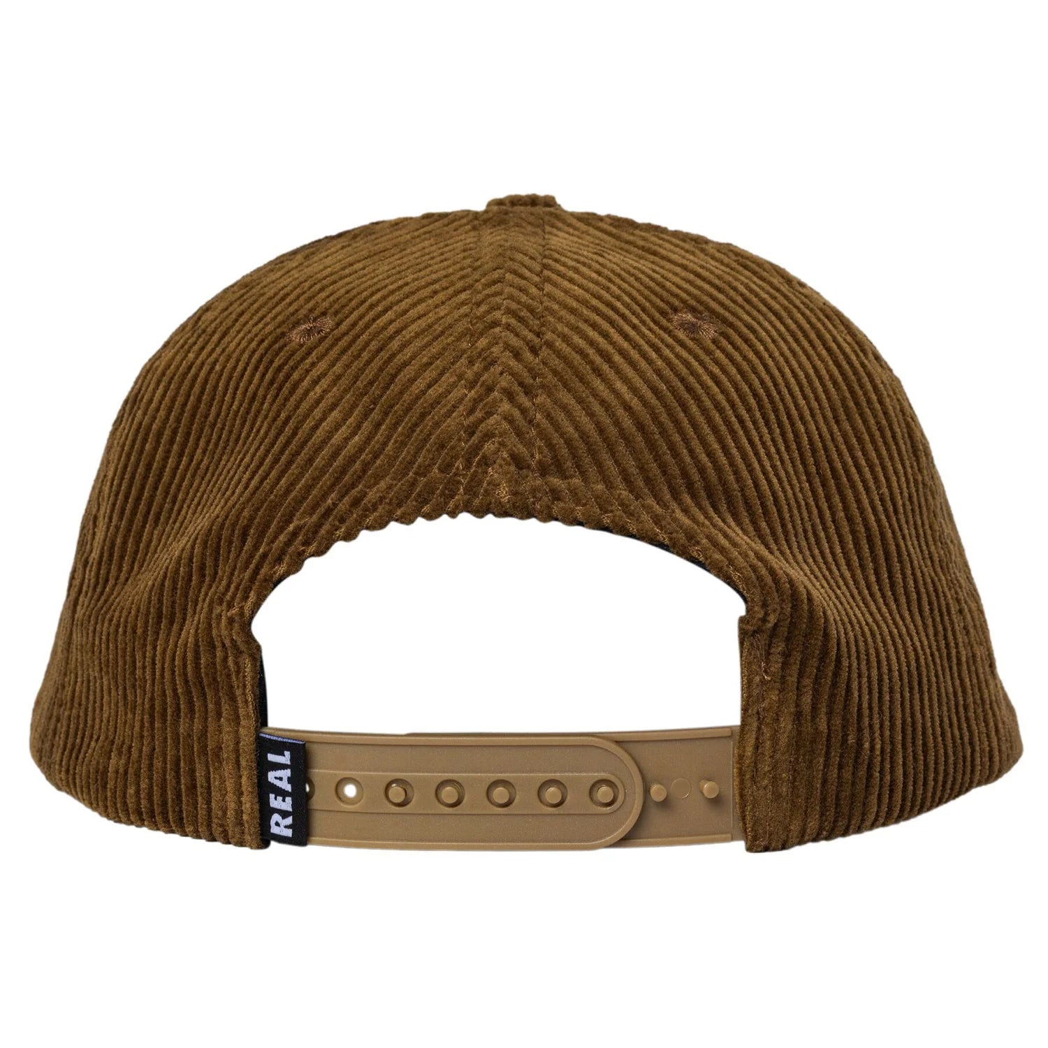 Real Bubble Oval Snapback Hat in Brown
