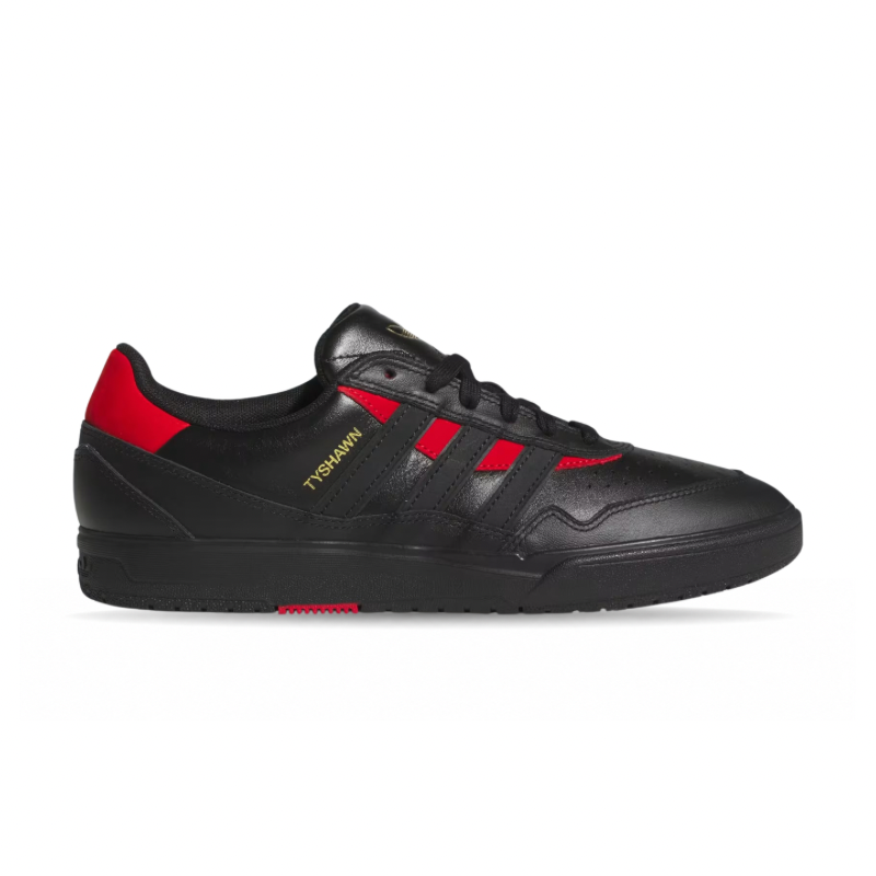 Adidas Tyshawn II in Core Black/Core Black/Better Scarlett
