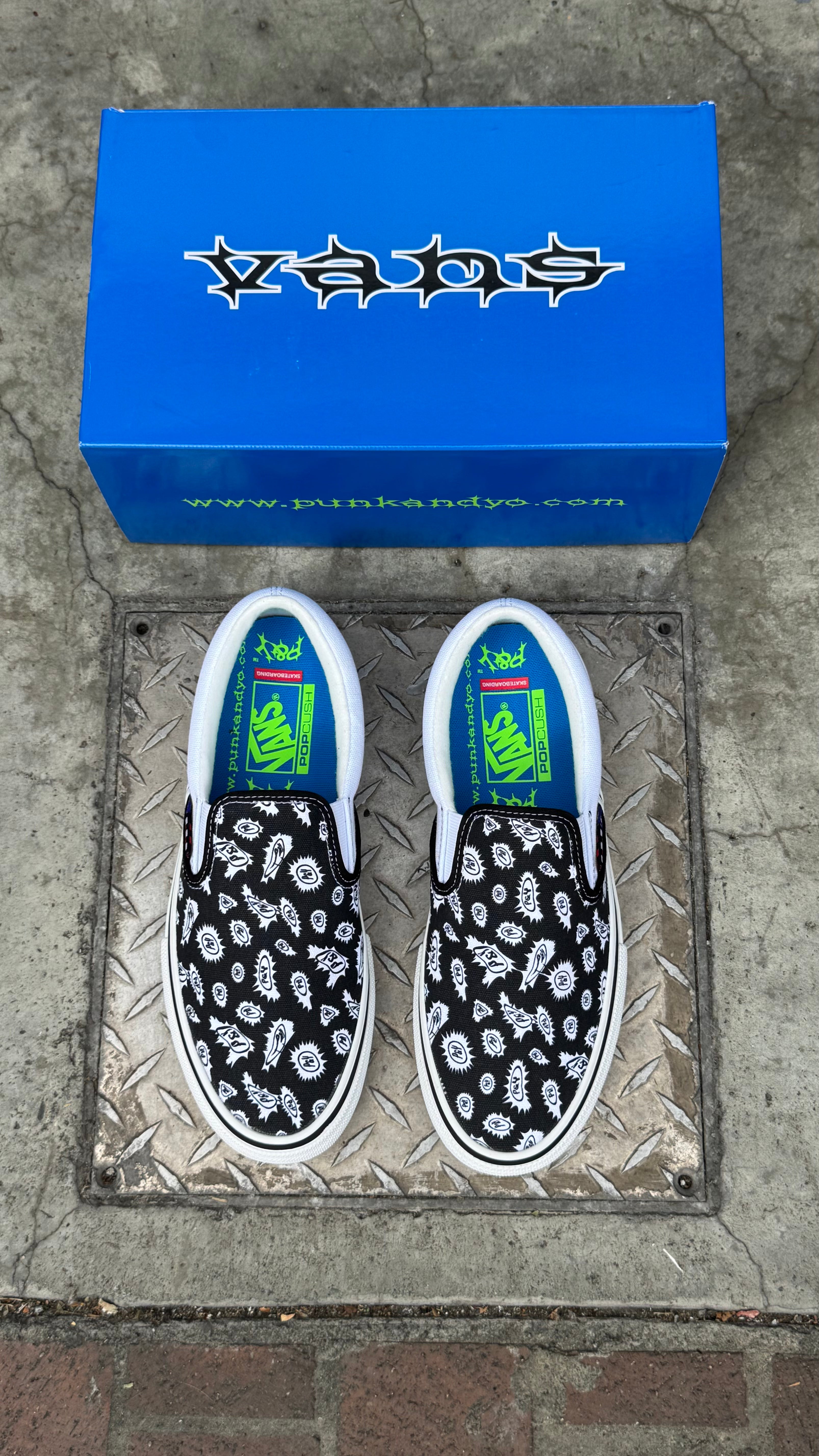 Vans Skate X PUNKANDYO Skate Slip-On in Black/White