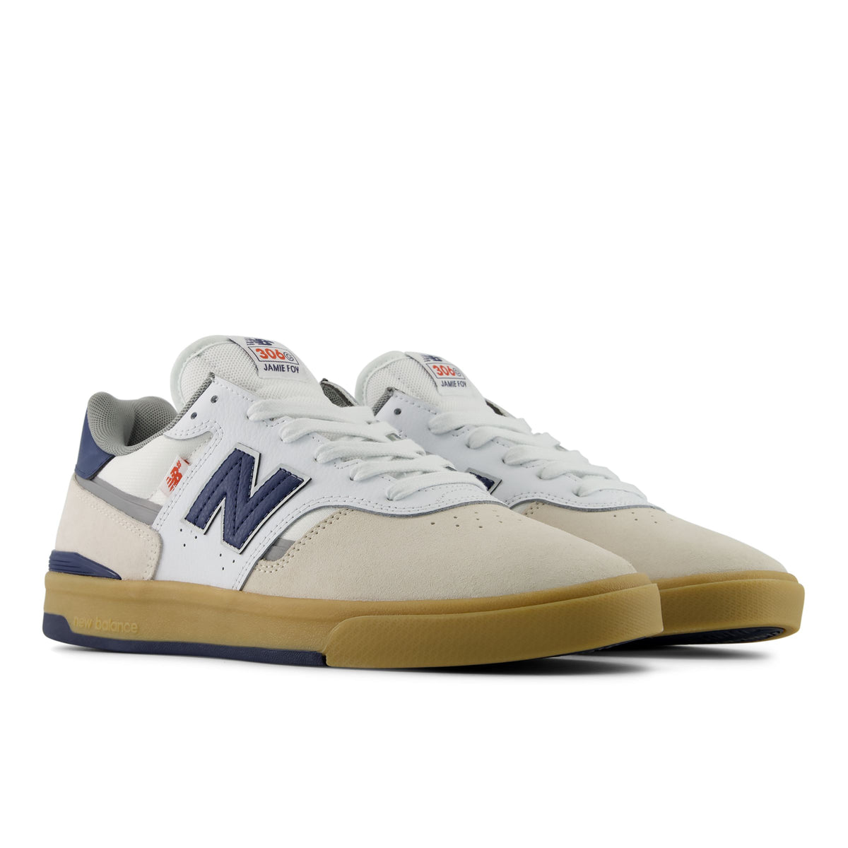 New Balance Numeric 306C Jamie Foy in White/Blue