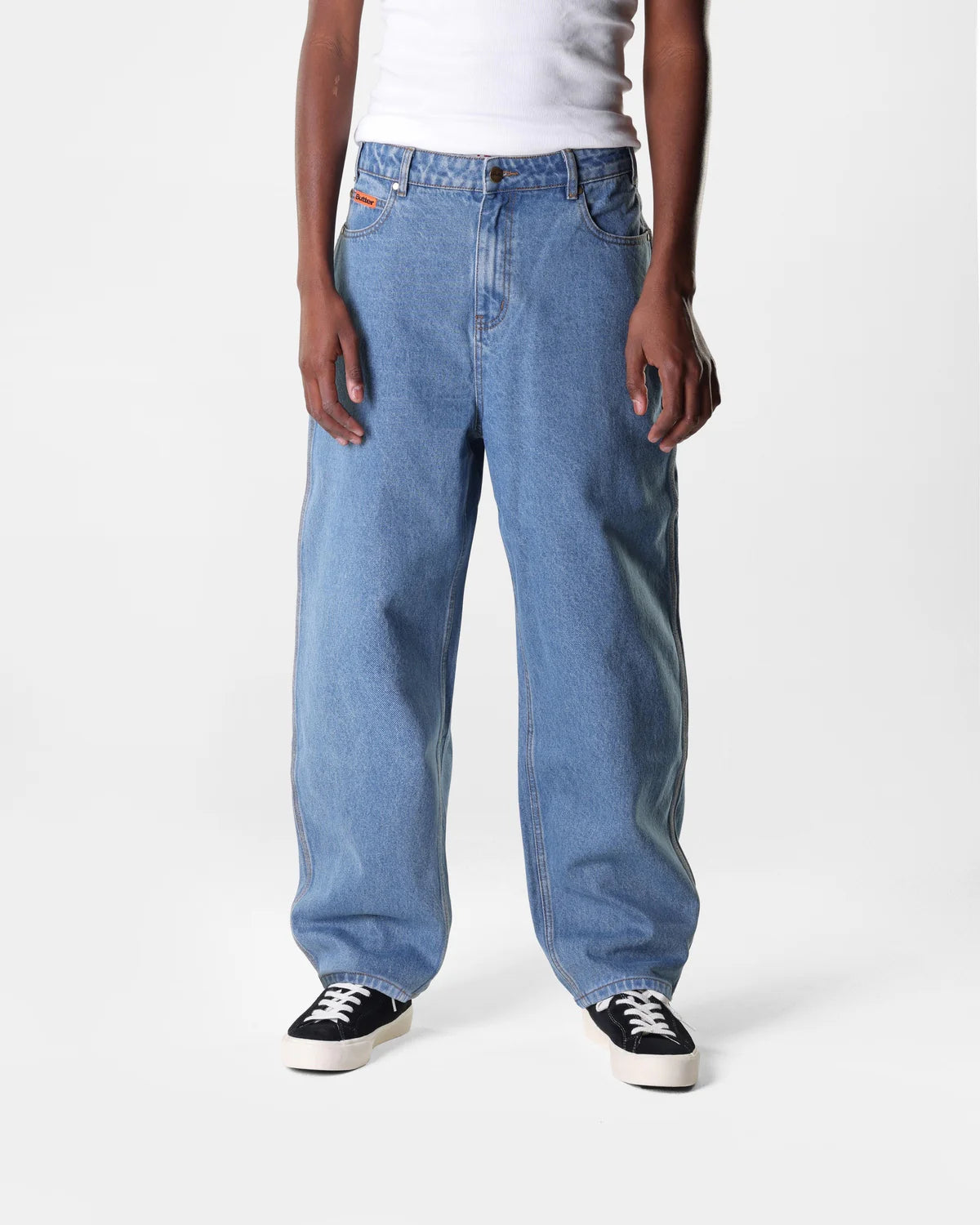 Butter Goods Baggy Denim Jeans in Washed Indigo