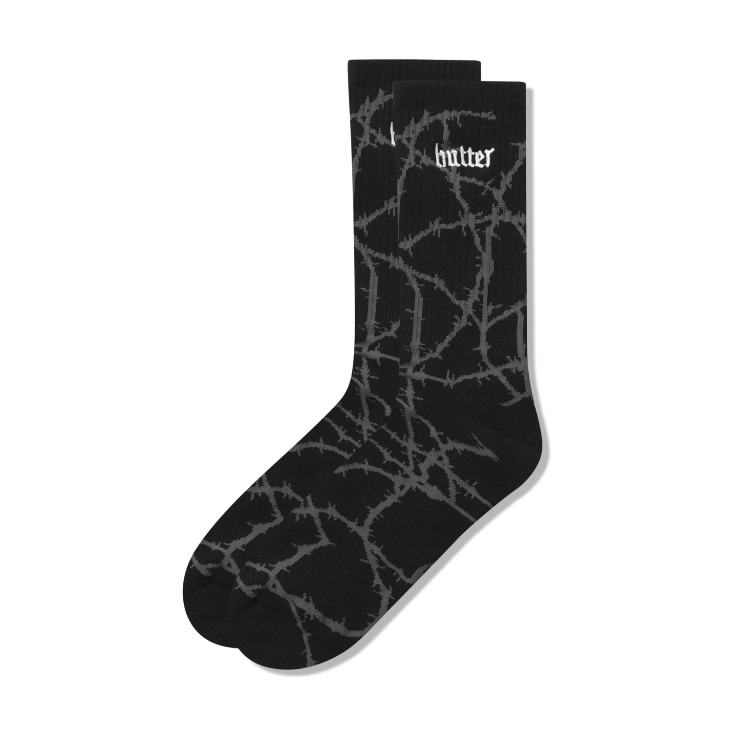Butter Goods Wired Socks in Charcoal