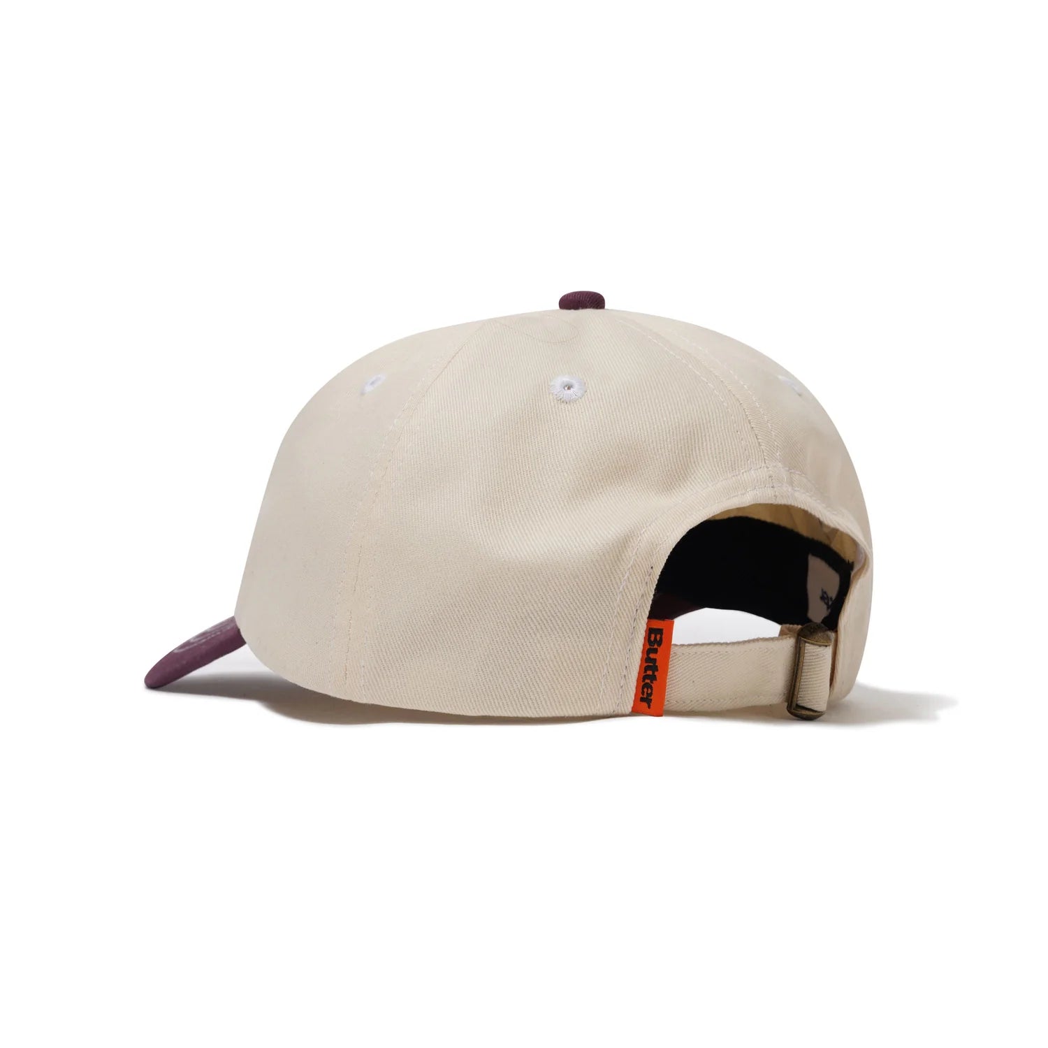 Butter Goods Ace 6 Panel Cap in Natural/Wine