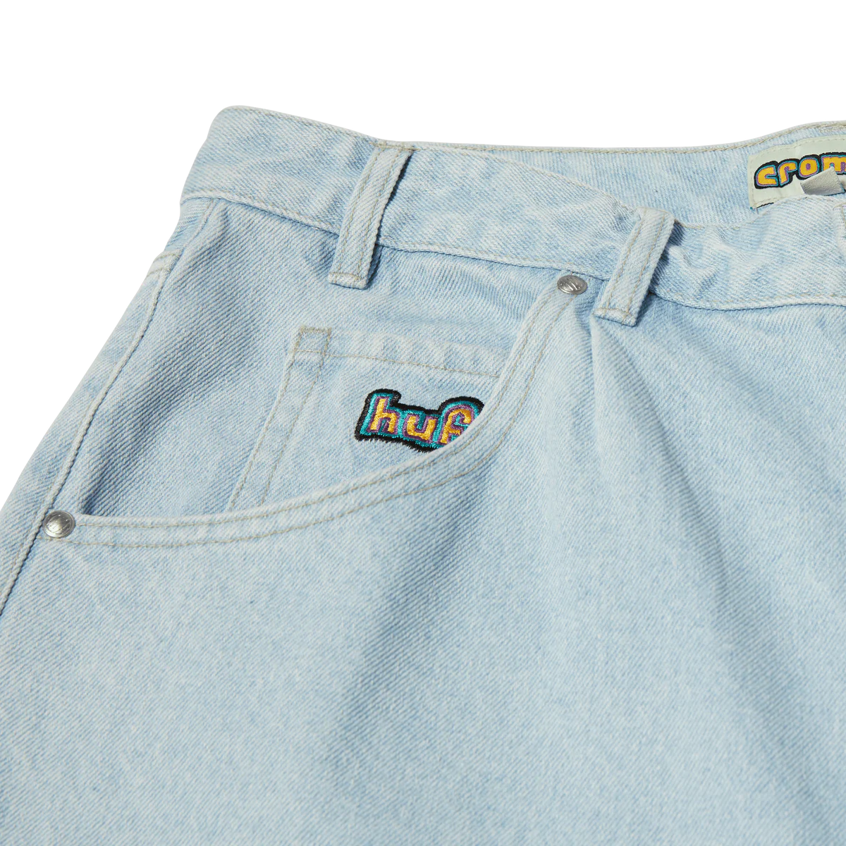 HUF Cromer Short in Stone Wash Indigo