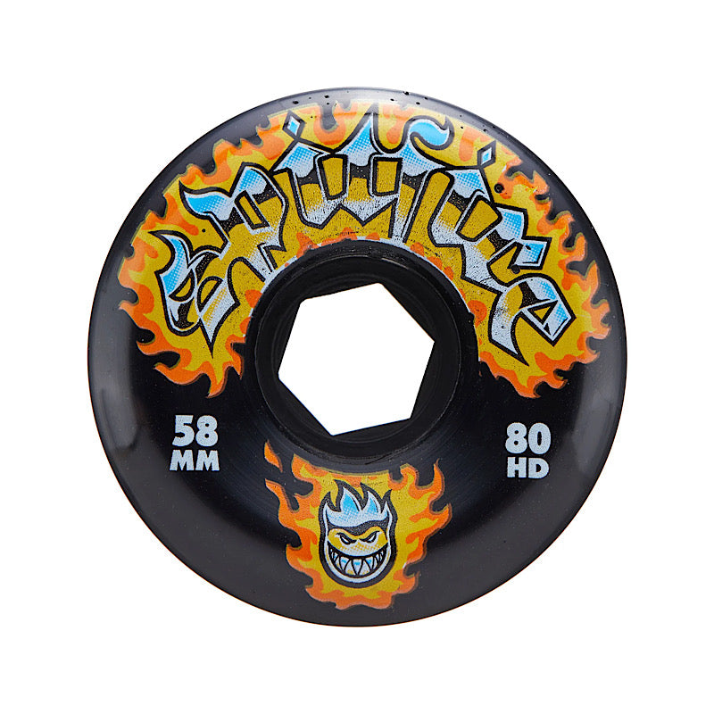 Spitfire Conical Full Chrome Venom Wheels 80hd Size 58mm in Black