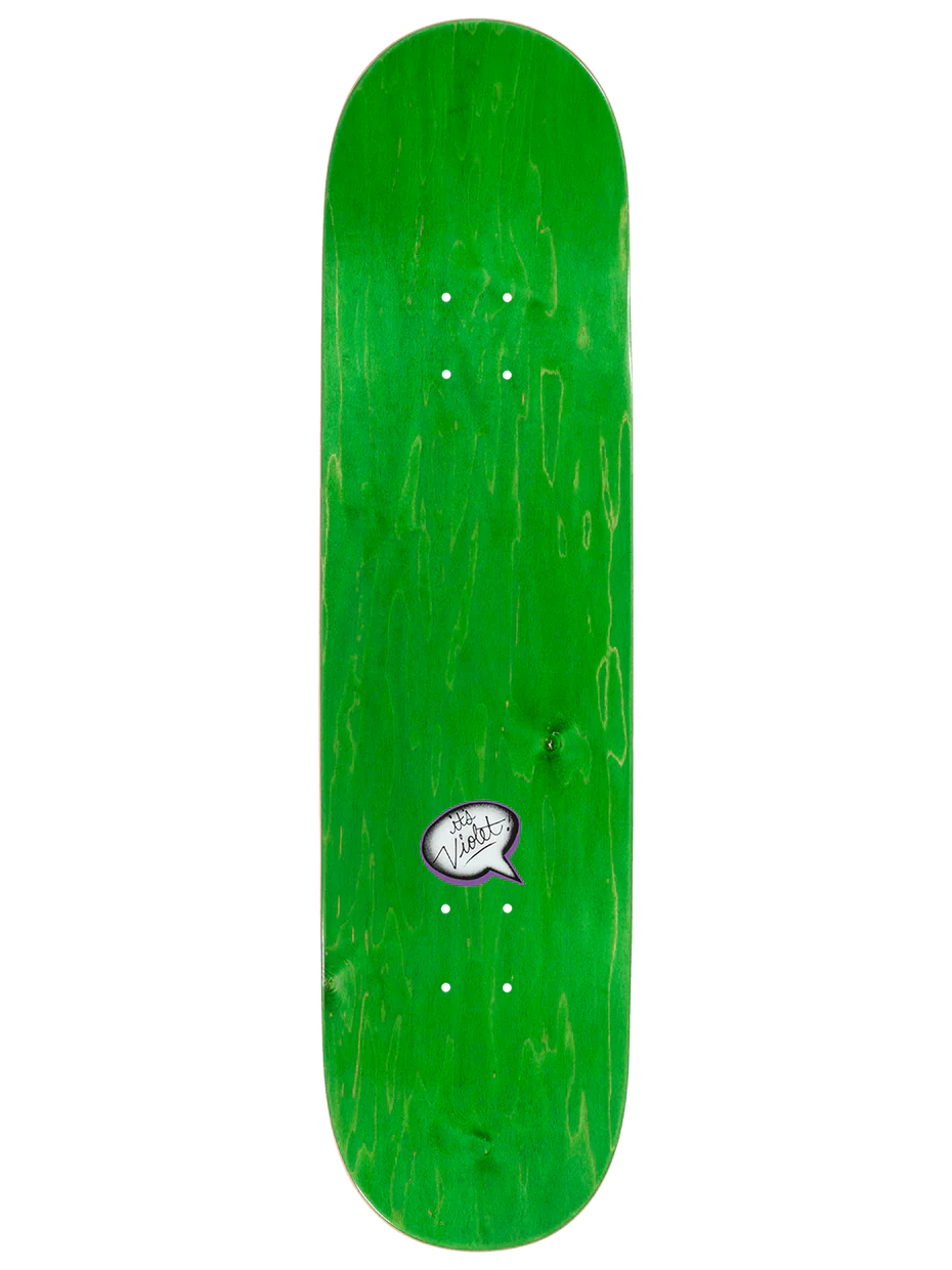 Violet Black and Green Crew Deck 8.5