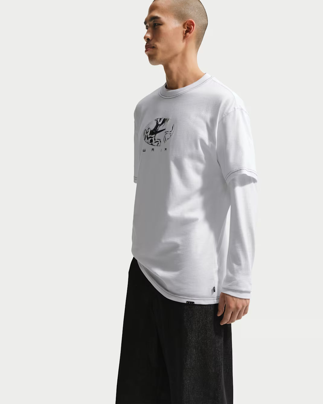 Nike SB Wair Max Skate T-Shirt in White