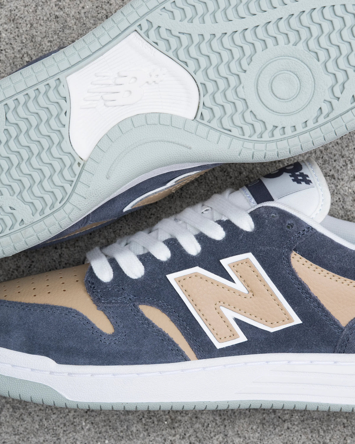 New Balance Numeric 480 in Meteorite/Tan