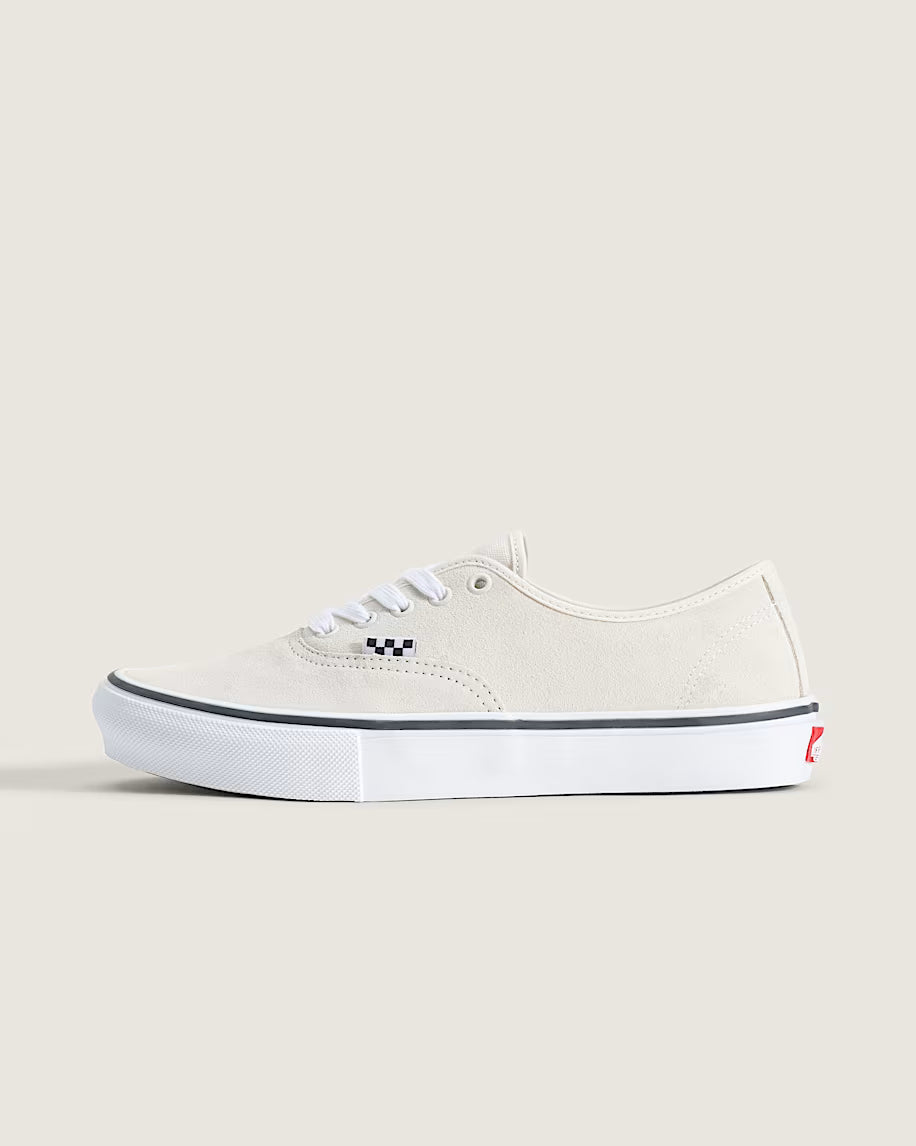 Vans Skate Authentic in White/Gunmetal