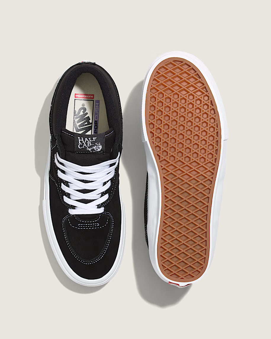 Vans Skate Half Cab in Black/White