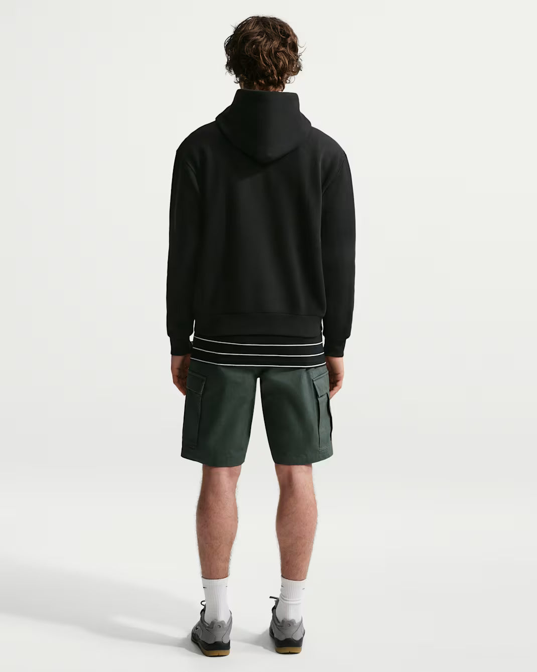 Nike SB Rolling Fleece Pullover Skate Hoodie in Black