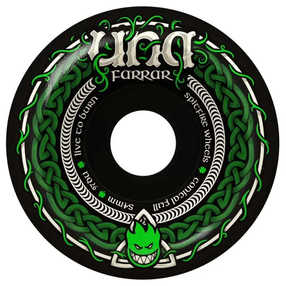 Spitfire F4 Una Trinity Conical Full Wheels 97D 54mm in Black