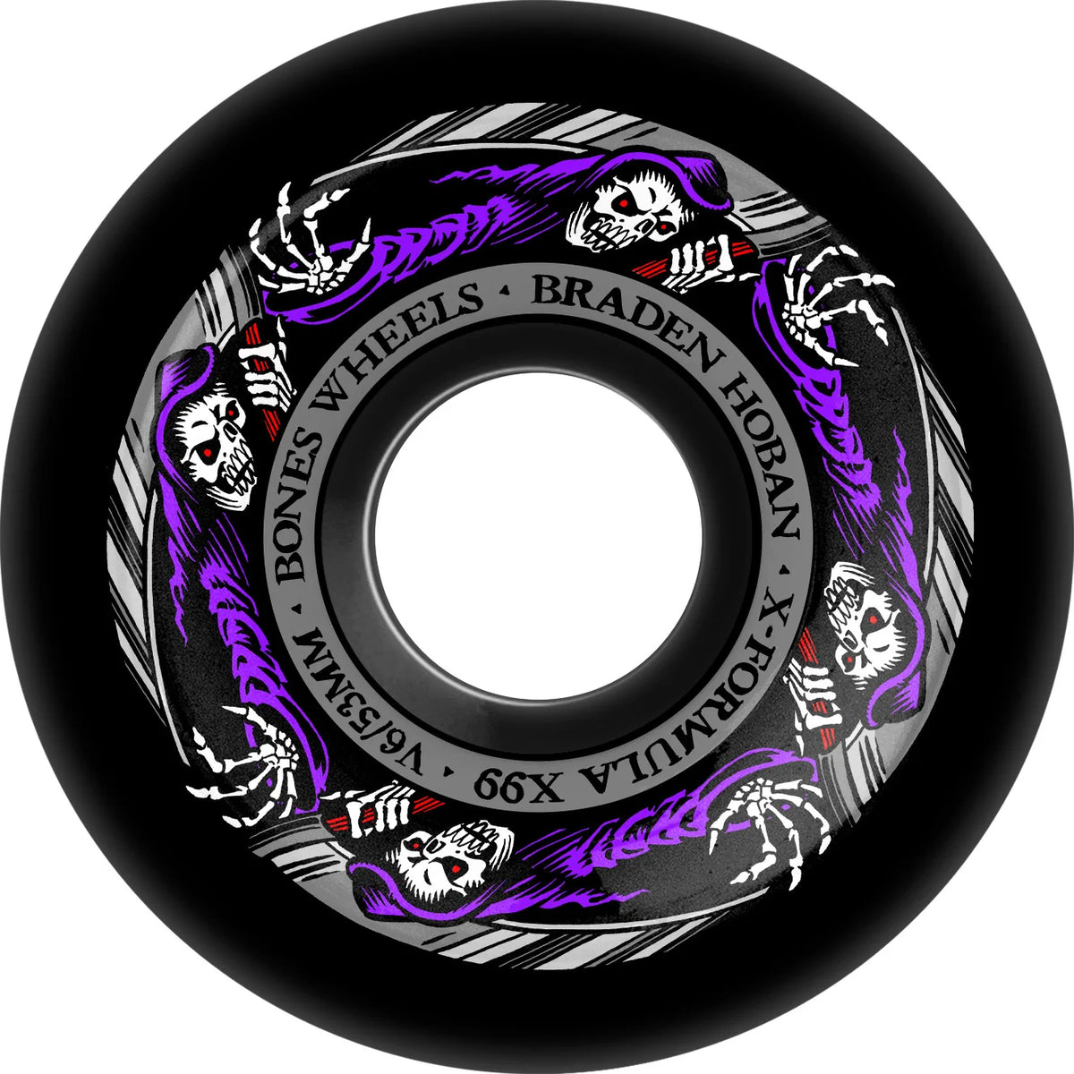 Bones XF Hoban Reaper Widecut V6 Wheels 99a 53mm in Black