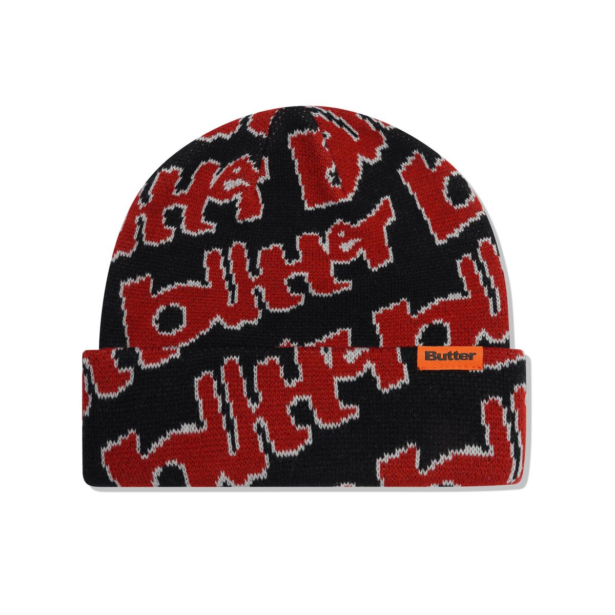 Butter Goods Warped Beanie in Black