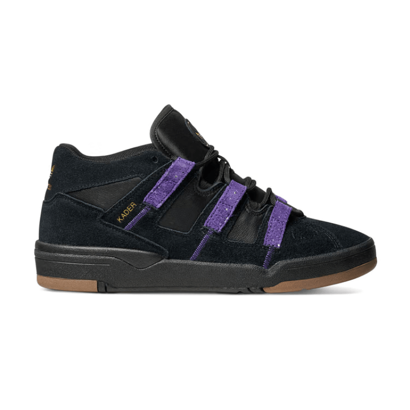 Adidas Kader in Core Black/College Purple/Gold Metallic - Goodnews Skateshop