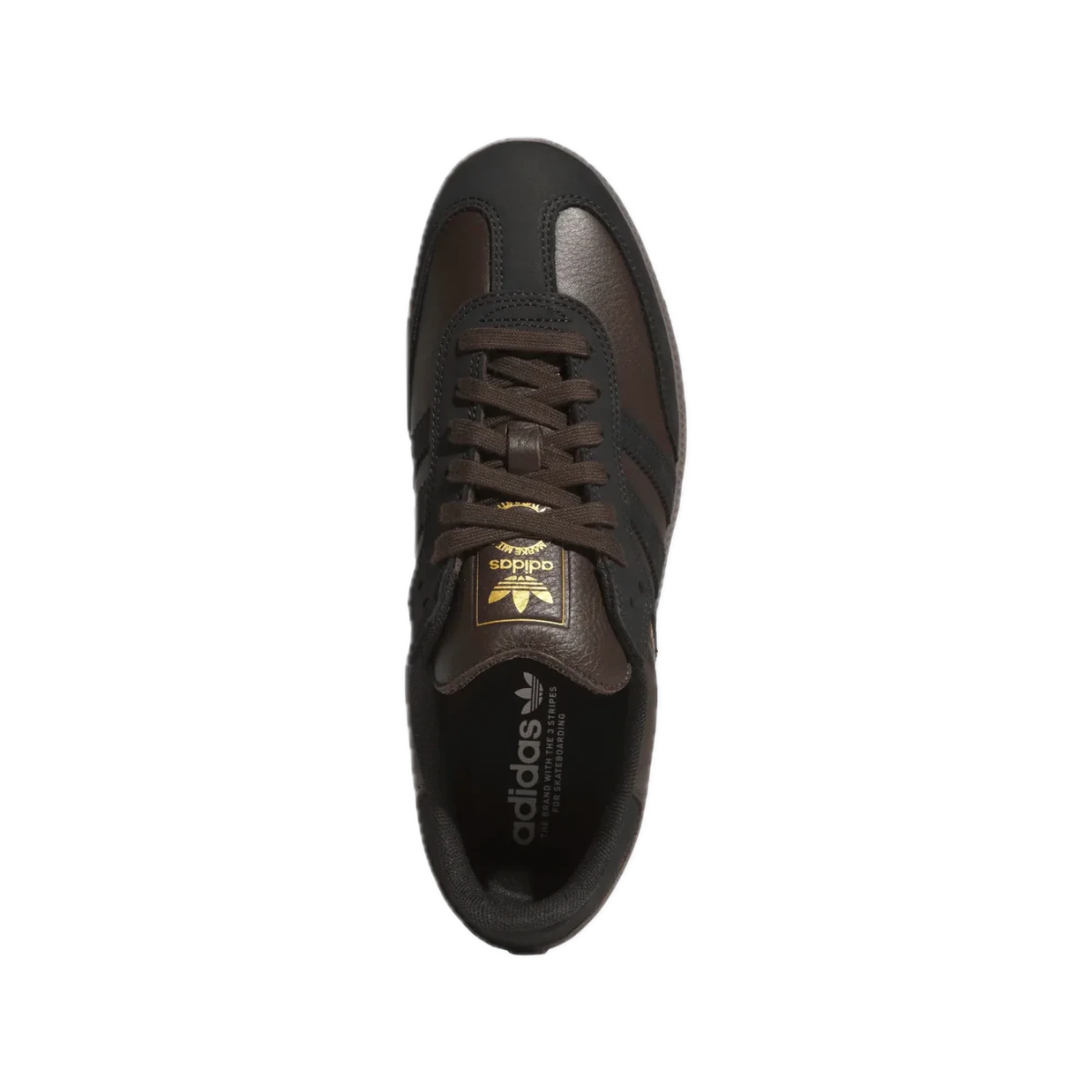 Adidas Samba ADV in Dark Brown/Core Black/Gum - Goodnews Skateshop