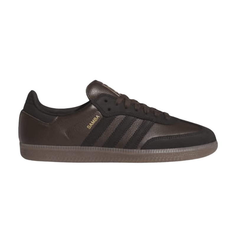 Adidas Samba ADV in Dark Brown/Core Black/Gum - Goodnews Skateshop