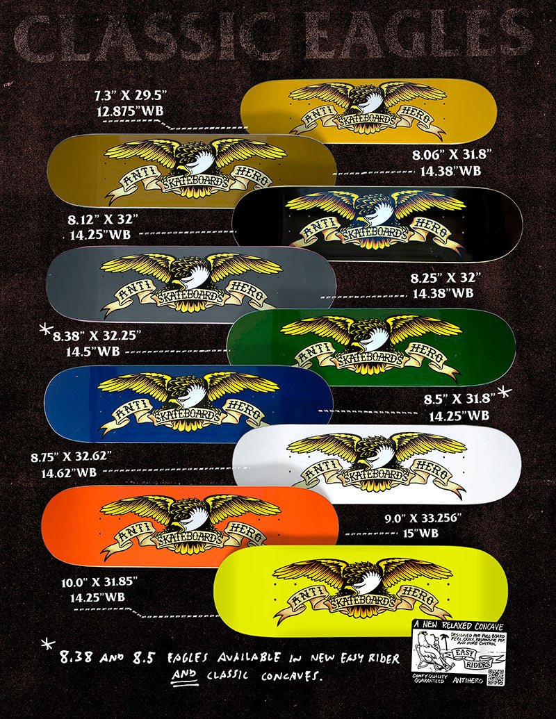 Antihero Classic Eagle Deck 8.625 - Goodnews Skateshop
