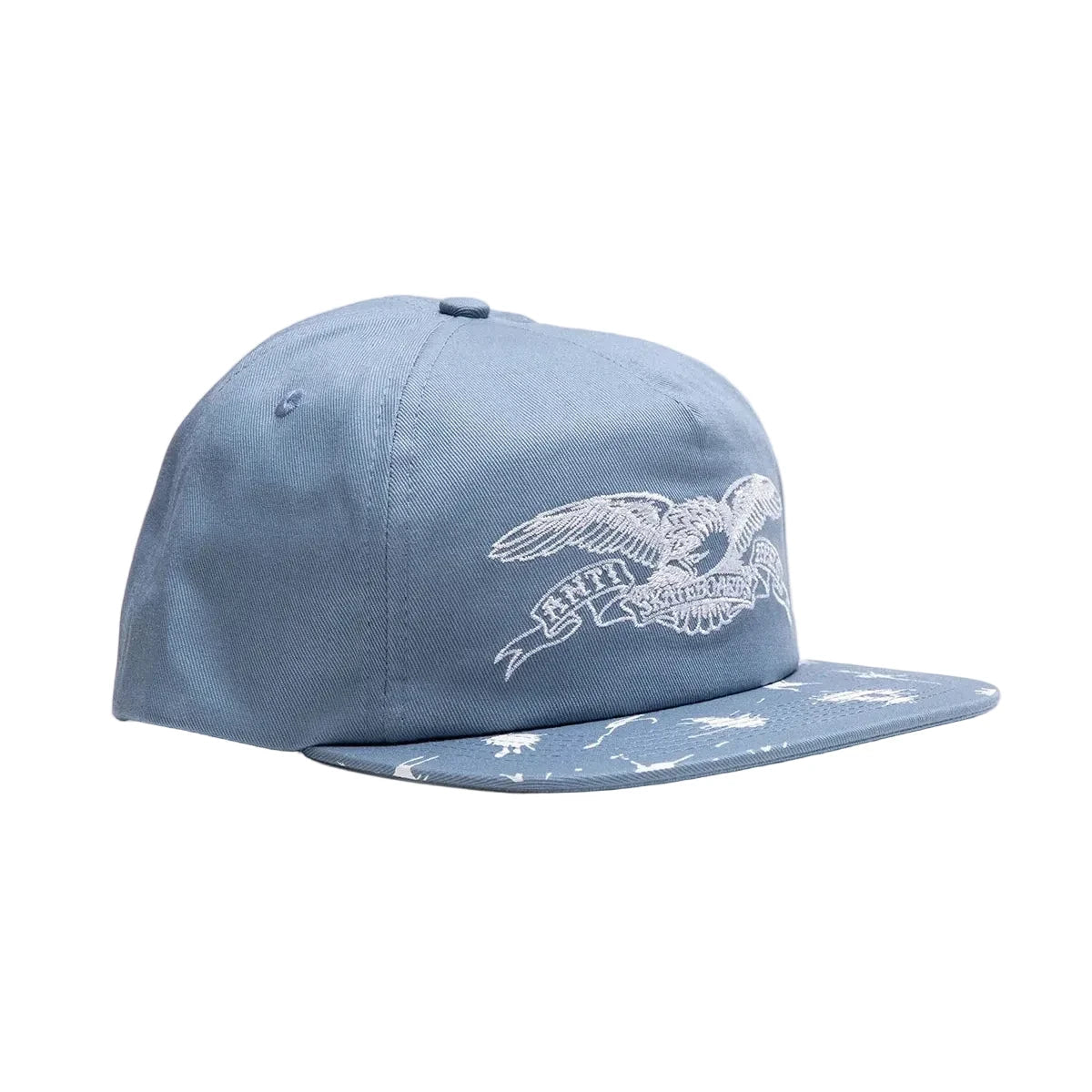 Antihero Damn You Basic Eagle Snapback Hat in Blue/White - Goodnews Skateshop