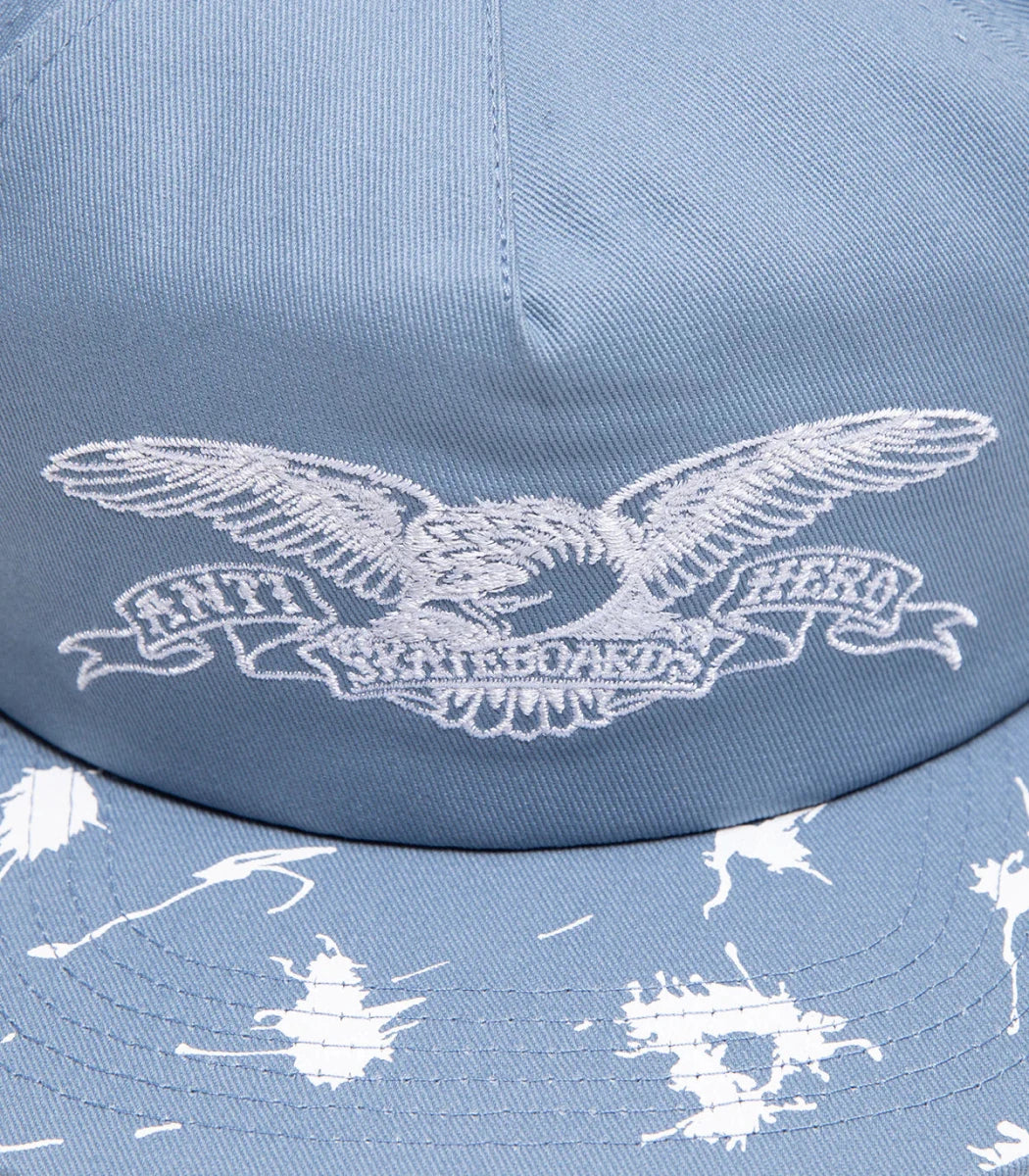 Antihero Damn You Basic Eagle Snapback Hat in Blue/White - Goodnews Skateshop