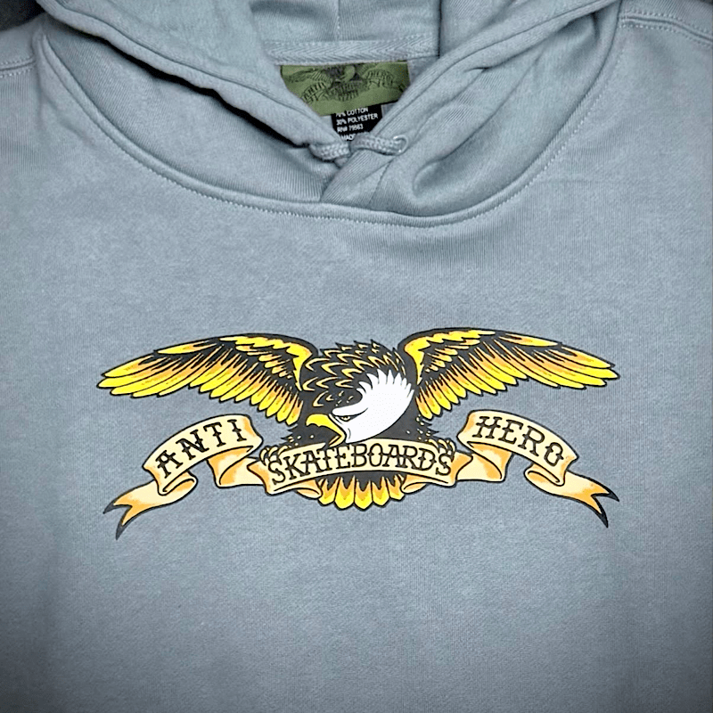Antihero Eagle Hoodie in Slate - Goodnews Skateshop